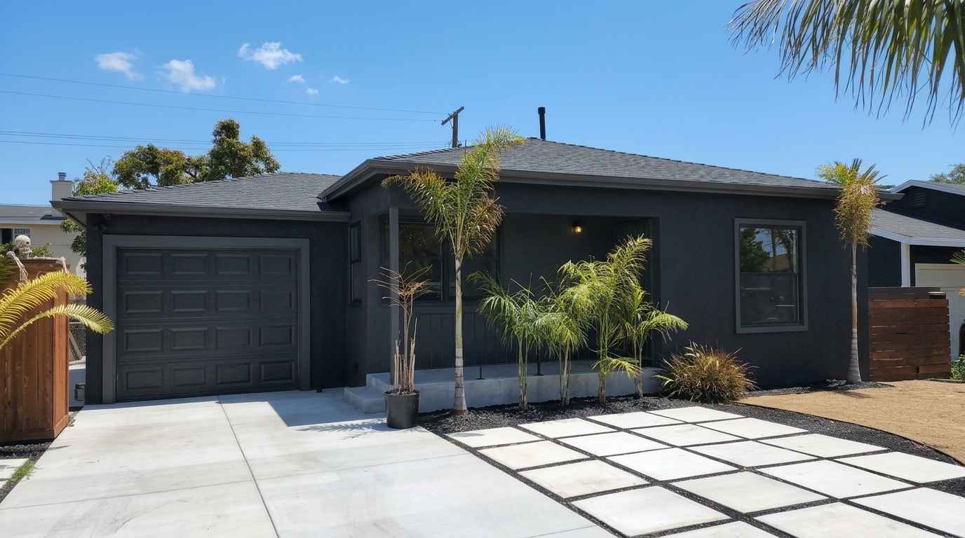 black-stucco-home-exterior-renovation